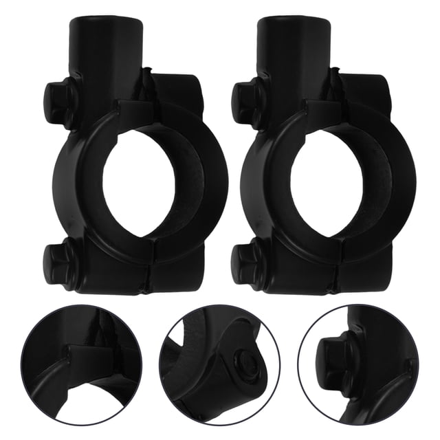 unbranded Abrazadera De Soporte Para Espejo De Motocicleta Negro Compatible Con Bicicleta Y
