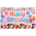 thumbnail image 6 of Colorful Theme  Banner Dog Celebration Polyester Material for Kids Party Indoor Decoration Photo Shoot, 6 of 8