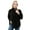 Black, variant on Oversized Women's Turtleneck Sweaters Long Batwing Sleeve Spilt Hem Tunic Pullover Sweater Knit Tops (S, Black)