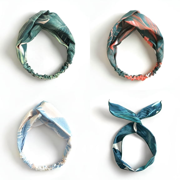 TELOLY 6Pcs Bandanas for Women, Sun Protection Head Scarf, Fashionable Look Hair Scarf, Combination