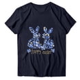 thumbnail image 3 of VKOYWKM Easter Bunny Shirts for Women Cute T-Shirts Rabbit Eggs Graphic Tees Short Sleeve Casual Crew Neck Holiday T-Shirts Tops, 3 of 6