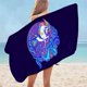 thumbnail image 5 of Toalla de baño para niños de unicornio YONGSHENG toalla de playa de microfibra morado floral 75 x 150 pulgadas, 5 of 5