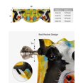 thumbnail image 5 of Animal Cow Color Oil Painting Window Valance Curtain Kitchen Cafe Short Curtains Living Room Tie-Up Valance Curtain, 5 of 6