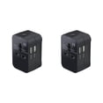 thumbnail image 2 of Tholdsy Adaptador de de enchufe de viaje Universal, 1 unidad, 2 puertos USB, convertidor de toma de corriente europea, enchufe europeo, Type1 NO1, 2 of 6