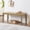 Natural, variant on DUHOME Solid Wood Seagrass Bench with Natural Woven Seat, Boho Bench Entryway, Wood Rattan Dining Bench for Living Room,Dining Room Porch Lawn Garden Yard or Entryway,Natural
