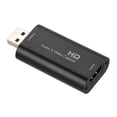 thumbnail image 4 of Portable Video Capture Card Equipment HDMI/F to USB/M Maximum Support 1080P Black, 4 of 8