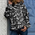 thumbnail image 2 of Sudadera con capucha y cuello redondo de manga larga con estampado de Halloween para mujer Fridja  bvmnju4905, 2 of 5