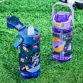 thumbnail image 5 of 600ml Cartoon Children's Plastic Straw Cup Summer Student Straw Cup S3X3, 5 of 9
