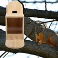 Wallmounted Hanging Chipmunk Wood Bird Feeder Chipmunks Feeders
