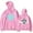 Pink, variant on Rezz Hoodie with new printed logo, cool street women's men's fashionable pullover sweatshirt