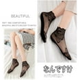 thumbnail image 6 of 5 Pairs Women Lace Fishnet Socks Nylon Sheer Ankle Dress Sokcs, 6 of 7
