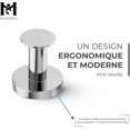 thumbnail image 2 of LLC Magnetic Coat Rack with 4 Strong Chrome Wall Hooks and Rare Neodymium Magnet, 2 of 5