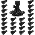 thumbnail image 1 of Clips grandes, agarre de bloqueo resistente, 24 abrazaderas de lona, ​​clips de sujeción para tienda de campaña y 24 cuerdas elásticas de bola para toldos de camping, toldos de caravana, 1 of 5