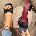 thumbnail image 4 of Xucatan Open Toe High Heel Mules for Women, Shiny Patent Leather Sandals, Plus Size Friendly Elegant Evening Footwear Gift, 4 of 6