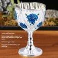 thumbnail image 4 of Copa de vino de metal ANGGREK 2 Uds Vintage Aleación de Zinc, 4 of 8