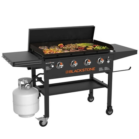 Blackstone 4-Burner 36" Griddle Cooking Station Sale Blackstone Original 4-Burner 36&Quot; Propane Omnivore Griddle With Hard Cover
