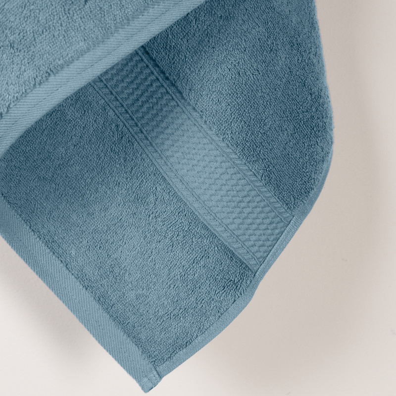 Superior 800 GSM Egyptian Cotton Heavyweight Bath Towel Set of 2, Denim Blue