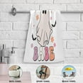 thumbnail image 3 of Coolnut Cute Ghost Flower Hand Towels 2 PCS, Ultra Soft and Highly Absorbent, Halloween Spooky Babe Decorative Fingertip Towel for Home, Bathroom, Kitchen, 28.3"x14.4", 3 of 4