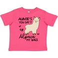 thumbnail image 3 of Inktastic Auntie's You Say Alpaca My Bags Boys or Girls Toddler T-Shirt, 3 of 5