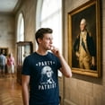 thumbnail image 4 of Mens Party Like A Patriot T Shirt Funny 4th Of July George Washington Graphic Tee Graphic Tees, 4 of 9
