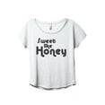 thumbnail image 1 of Sweet Like Honey Women's Fashion Slouchy Dolman T-Shirt Tee Heather White Medium, 1 of 5