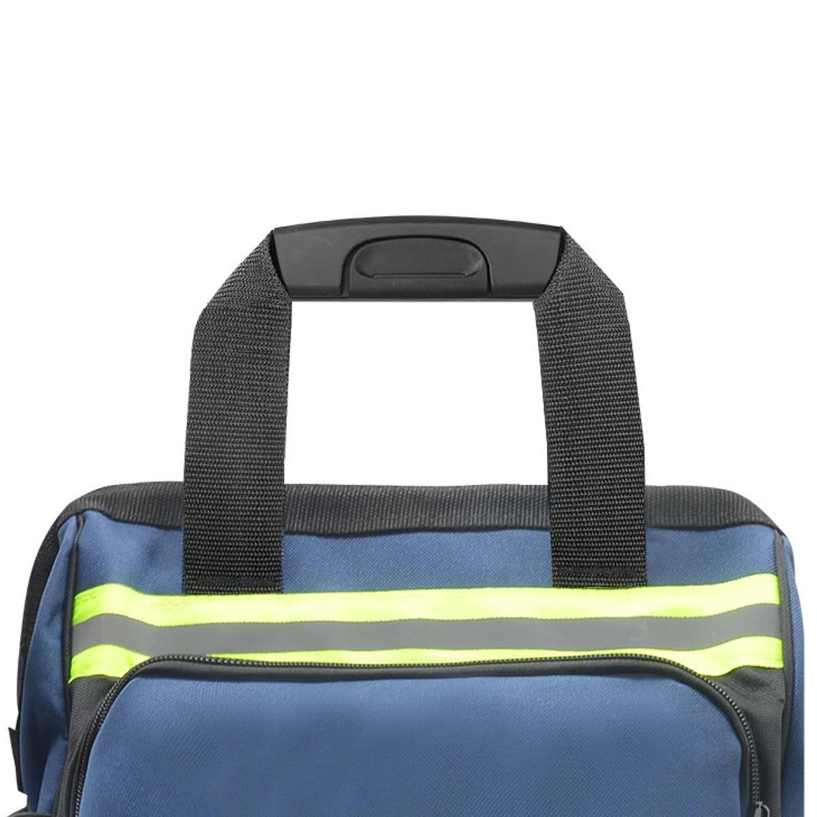 MAGIDEAL Tool Backpack Blue Oxford Cloth Work Waterproof with Storage Pocket Tool Bag Height 40 cm