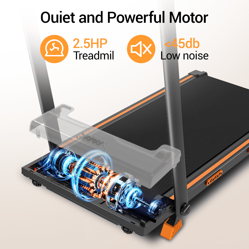 ROBORE Walking Pad with 16% Incline, 6.3MPH Treadmill for Home Office, 2.5 HP Under Desk Treadmill with LED Display & Remote Control, 300lbs Capacity