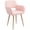 Pink, variant on Westice Corduroy Desk Chair, Comfy Armchair with Faux Fur for Teen Girls, Beige, 1PC