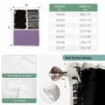 thumbnail image 6 of Purple Black Balloon Curtains for Bedroom/Front Door/Bathroom, Farmhouse Striped Modern Abstract Art Tie Up Curtains 63 Inch Length Light Filtering Kitchen Curtains Shades for Windows 46"x63", 6 of 8