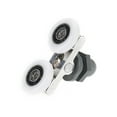 thumbnail image 2 of OUNONA Roue de Porte de Douche en Alliage d'Aluminium Ronde 1Ensemble pour Porte Coulissante en Verre, 2 of 7
