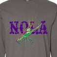 thumbnail image 4 of Inktastic Nola Mardi Gras Crayfish in Purple Long Sleeve T-Shirt, 4 of 5