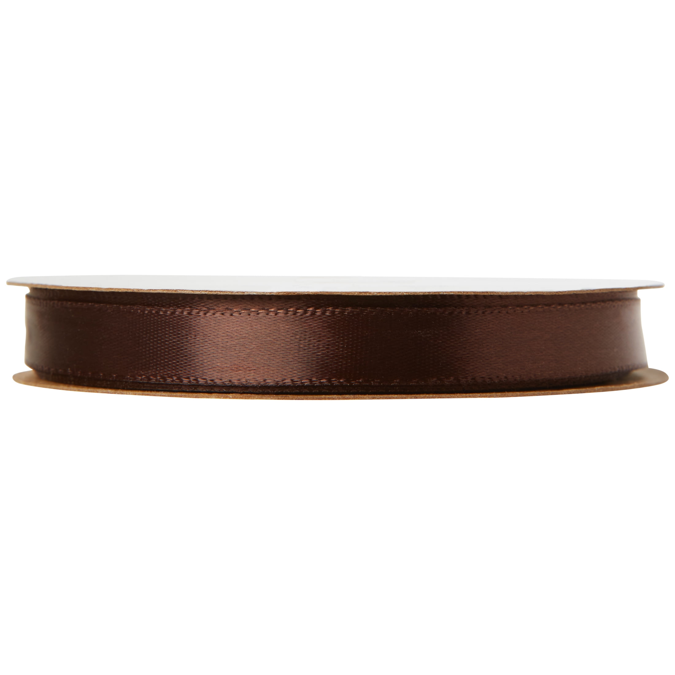 (3 pack) Offray Ribbon Brown Polyester Ribbon, 3.25" x 0.37"