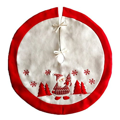 1PC Fashion Christmas Decorations Dress Red Santa Clau Cotton Apron Save-all 