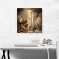 thumbnail image 2 of ARTCANVAS The Ghost of Samuel Appearing to Saul 1800 Canvas Art Print by William Blake - Size: 18" x 18" (0.75" Deep), 2 of 9