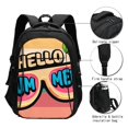 thumbnail image 3 of Disketp Hello Summer Mochila de Viaje Estampada para Laptop con Puerto de Carga USB, Mochila Impermeable para Computadora – Regalo para Hombres y Mujeres, 3 of 7