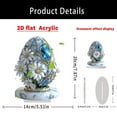 thumbnail image 3 of YWIYIUD 1PC Easter Decoration Spring Rabbit Ornament 2D Acrylic Desktop Ornament Cartoon Cute Easter Eggs Rabbit Designs Decoration Accessories for Living Room Holiday Party Supplie Home Decor 8inch, 3 of 6