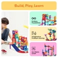 thumbnail image 2 of Juguete de construcción PicassoTiles Marble Run Car Race Track, 2 of 8