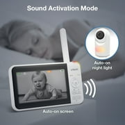 VTech VM5267 Video Baby Monitor with 5 Display and Remote Pan & Tilt Camera