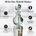 thumbnail image 4 of Insulated Cocktail Shaker Set | Double Wall Stainless Steel | Martini Shaker for Home Bar Bartending | Built-in Drink Measurement System & Strainer, Travel Bag, 35 Recipes | Gift Set, 4 of 9