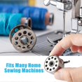 thumbnail image 5 of 10Pcs Metal Sewing Machine Bobbins + 2Pcs Bobbin Case For Toyota, Brother Janome, Elna, Bernina, Singer Machines, 5 of 5