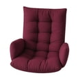 thumbnail image 2 of davian Garden Basket Hanging Chair Cushion Soft PP Cotton Pad for Outdoor Resin Rocking Red, 2 of 8