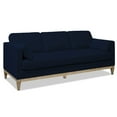 thumbnail image 3 of Jennifer Taylor Home Knox 84" Modern Farmhouse Performance Velvet Living Room Sofa Couch in Dark Navy Blue, 3 of 9