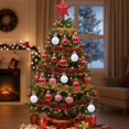 thumbnail image 1 of HWRETIE Christmas Baubles for Tree Decor,36Pcs Christmas Decoration Color Balls Gift Box Set Creatives Color Painting Christmas Balls Party Christmas Tree Hanging Balls Pendant, 1 of 7