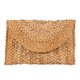 thumbnail image 1 of EeaseMX Bolso de mano de paja, bolso de mano portátil, monedero de playa de verano para mujer, 1 of 7