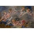 thumbnail image 2 of Follower Of François Boucher 14x11 Gold Ornate Wood Frame and Double Matted Museum Art Print Titled - Putti, 2 of 4