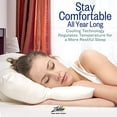 thumbnail image 6 of Sleep Restoration Luxury Down-Alternative Pillows for Sleeping, Cotton, Cooling Pillow, King, 2-Pack, 6 of 9