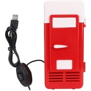 Sepeda Mini Portable Compact Personal Fridge Cooler and Warmer USB Office Dual-Use Portable Refrigerator Drink Cooler for Home Office Car Dorm or Boat - Compact & Portable(red)