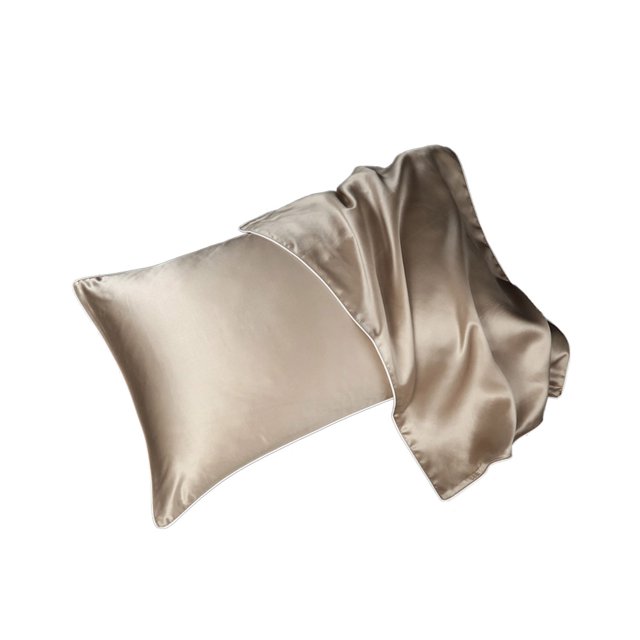 Funda de almohada de tela para cama Funda de almohada con cordón multicolor Accesorios de ropa de cama para el hogar, Champagne Gold Advancent HA7060-09B
