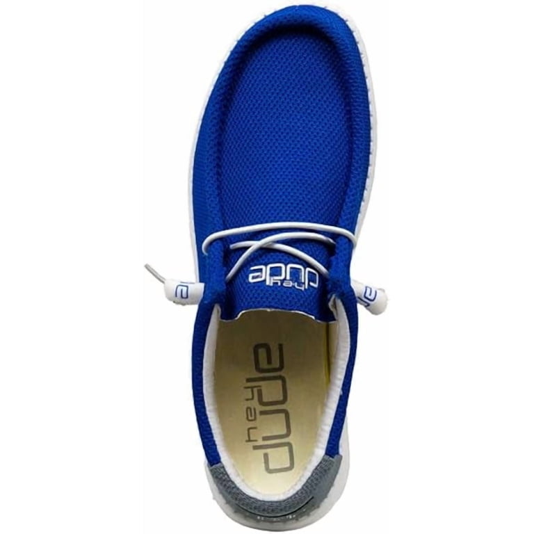 Hey Dude Wally Sox Go Blue Shoes - Walmart.com display picture 3