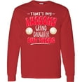 thumbnail image 3 of Inktastic That's My Awesome Granddaughter out There with Volleyball Long Sleeve T-Shirt, 3 of 5